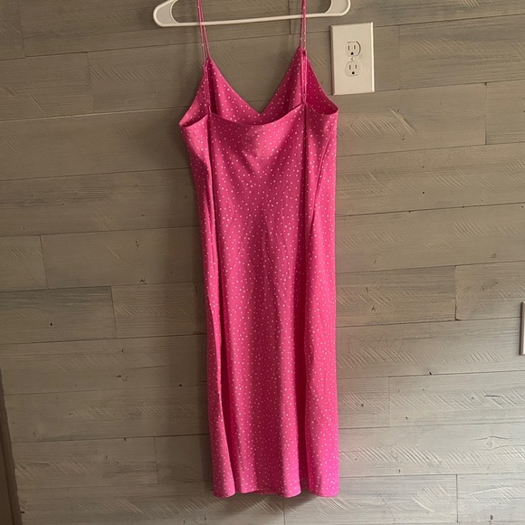 a new day Fuchsia Midi Dress with White Dots - Picture 4 of 5